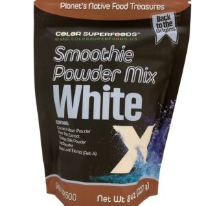 Tienda CLE Color Superfoods - White X Smoothie Powder Mix. Bolsa de pie de 8 oz (227 g). Mezcla funcional orgánica basada en plantas