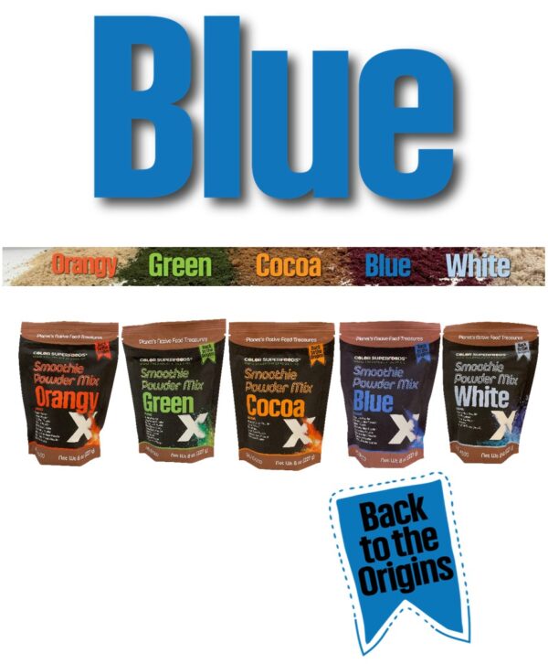 Shop CLE Color Superfoods – Blue X Smoothie Powder Mix. Stand-up Pouch 8 oz (227 g). Organic, Plant-Based Functional Blend